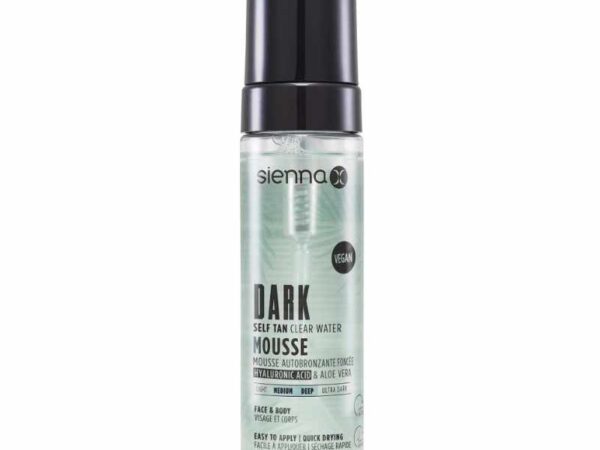 SiennaX Dark Self Tan Clear Water Mousse 190ml